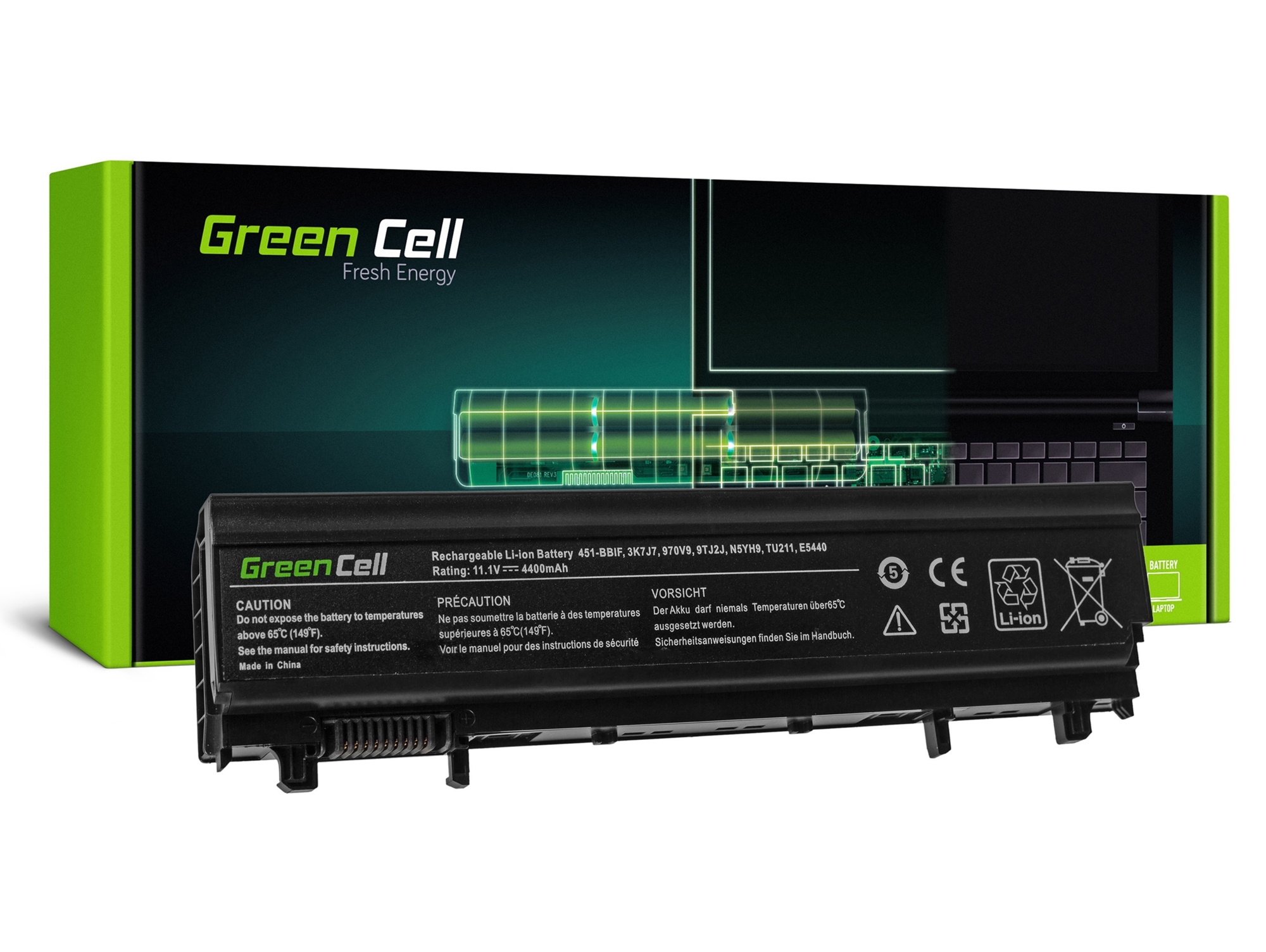 Batería para Portátil Green Cell Dell Latitude P44G001 E5440 E5540 P44G