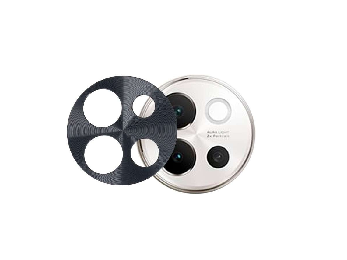 Protector Cámara Metalizado Negro Para Vivo V40 Lite