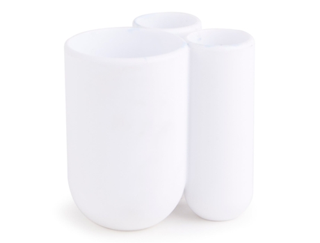 Taza Para Cepillo de Dientes UMBRA Touch (Blanco - 10x10x8cm)