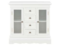 Maison Exclusive - Aparador De Madera Maciza De Pino Blanco 70x28x70 Cm