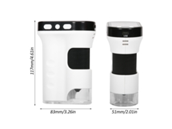Microscopio Digital Portátil Con Pantalla Lcd De 2,4", Lentes Led Uv Y Batería Recargable Para Niños.