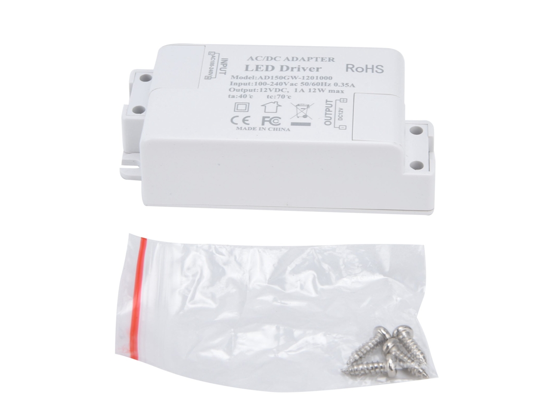 Fuente de alimentación LED 2026 con transformador para G4 MR11 MR16, AC100-240V/0.35A DC12V/1A 12W, controlador LED