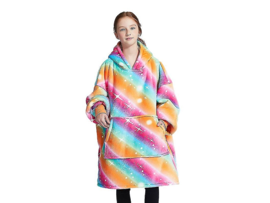 2026-sudadera Manta Oversize Suave Y Caliente Con Capucha Para Niños De Peluche