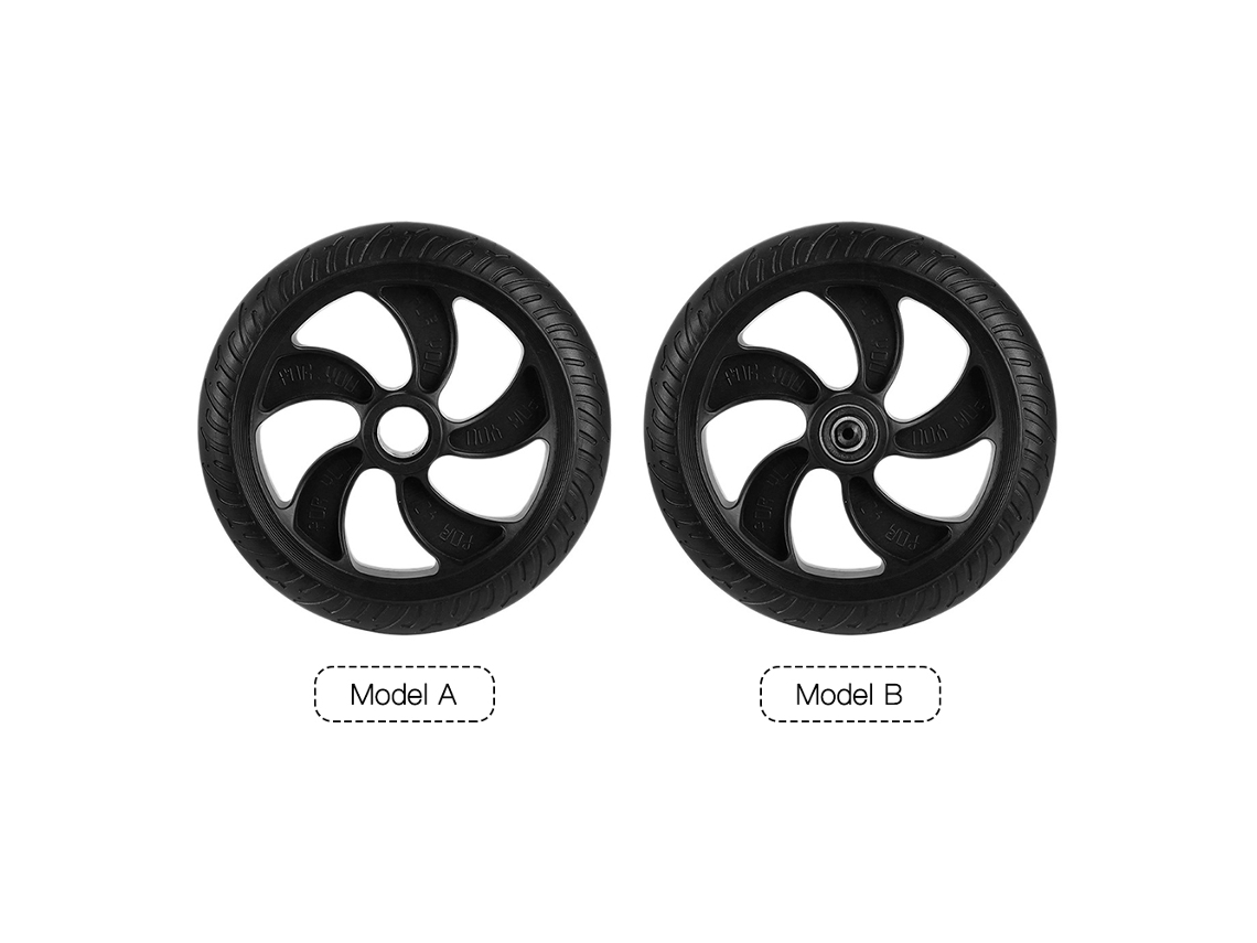2026-neumático Sólido 8 Pulgadas Para Patinete Eléctrico Pu Resistente Al Desgaste 200mm Neumático No Neumático Con Cojinetes