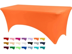 Mantel Rectangular Elástico De Spandex Para Bodas, Banquetes Y Fiestas (naranja/122x75x75cm) Gertiz