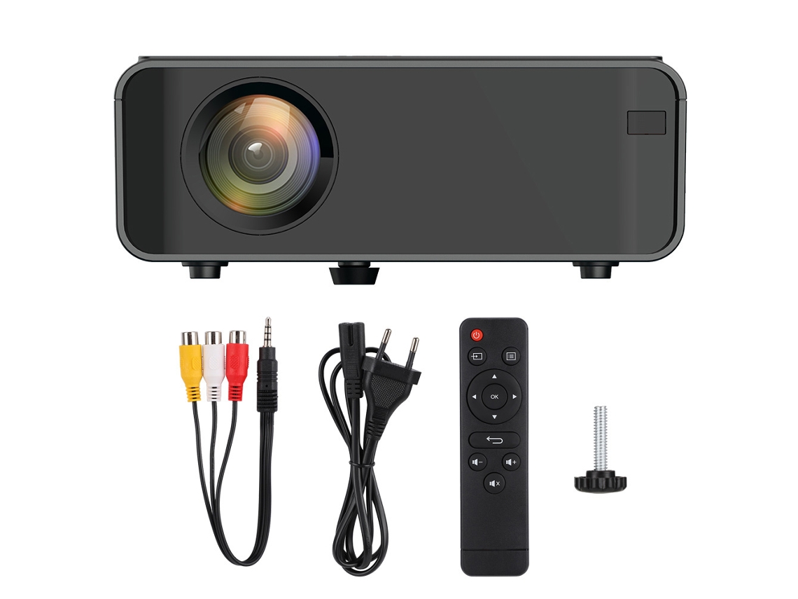 Proyector LED Full HD 1080p con pantalla sincronizada de 720p