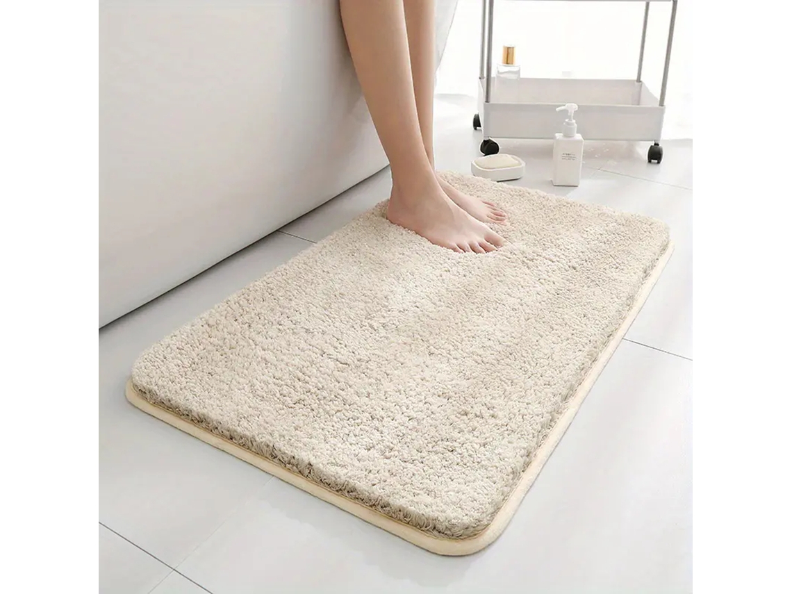 (albaricoque) Alfombra De Baño Súper Absorbente Y Antideslizante, Decoración Del Hogar, Alfombra De Pelo Largo