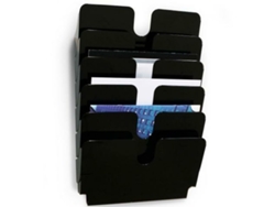 Expositor DURABLE Flexiplus Mural Plástico 75x34x10 cm Negro