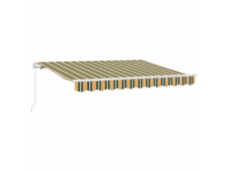 Toldo retráctil Vidaxl de poliéster verde