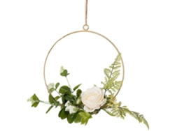 Corona de estilo victoriano para puerta de entrada y decoración de bodas, alternativa al ramo de novia, ofrece un toque atemporal, compatible con bodas.
