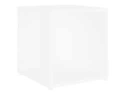 Mesa auxiliar en madera blanca Derivados MAISON EXCLUSIVE (33x33x34,5 cm)