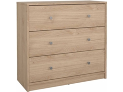 Cómoda Aveiro TVILUM 3 Cajones (Color Roble - 72.4x30.1x68.3 cm)
