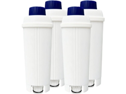 Paquete De 4 Filtros De Agua De Carbón Activado Para Suavizadores De Agua Delonghi De Las Series Ecam, Etam, Ec Y Bc.