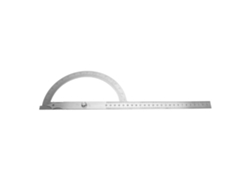 Goniómetro Angular De Acero Inoxidable De 200*300 Mm Con Protección Giratoria De 0-180 Grados.