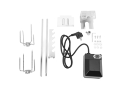 Kit de asador giratorio impermeable con interruptor estable y motor de acero inoxidable de alta resistencia, kit universal.