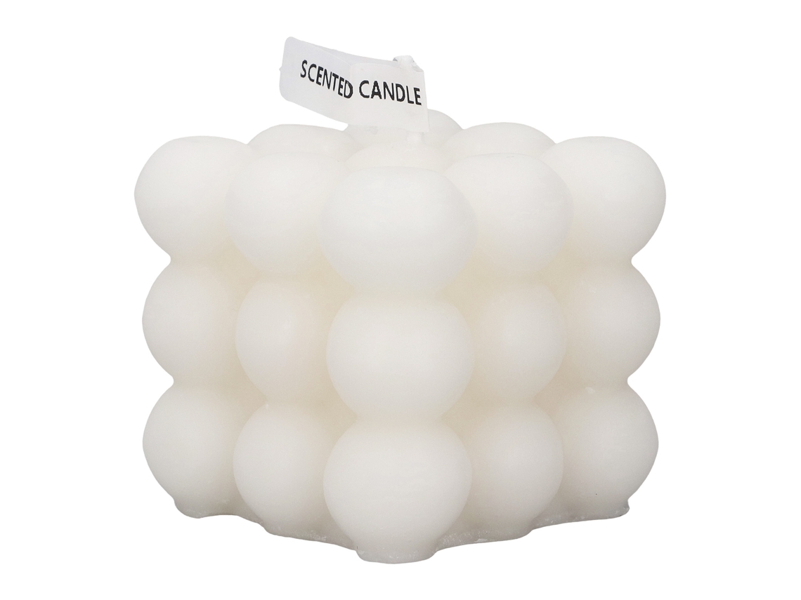 Ats-vela De Cera De Soja Cuadrada Artesanal Vertida A Mano Aromática Para Decoración Hogar Dormitorio Blanco