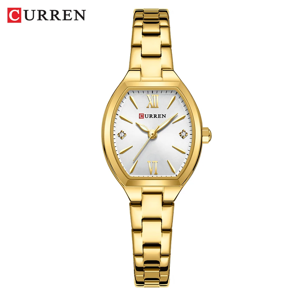 Relógio Feminino, Requintado E Elegante, Com Pulseira Em Aço Inoxidável.