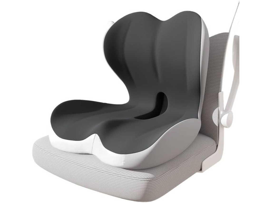 Cojín Ergonómico De Espuma Viscoelástica Para Silla De Oficina Con Almohada De Apoyo Lumbar (gris) Digitallab