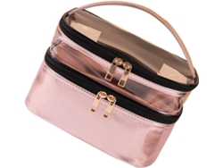 Trousse à Maquillage Double Compartment Étanche Transparent Paquet De Voyage Femme Grosse Capaci...