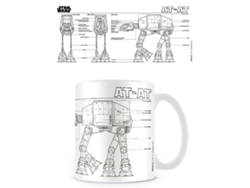 Taza STAR WARS com O Desenho Técnico At-At
