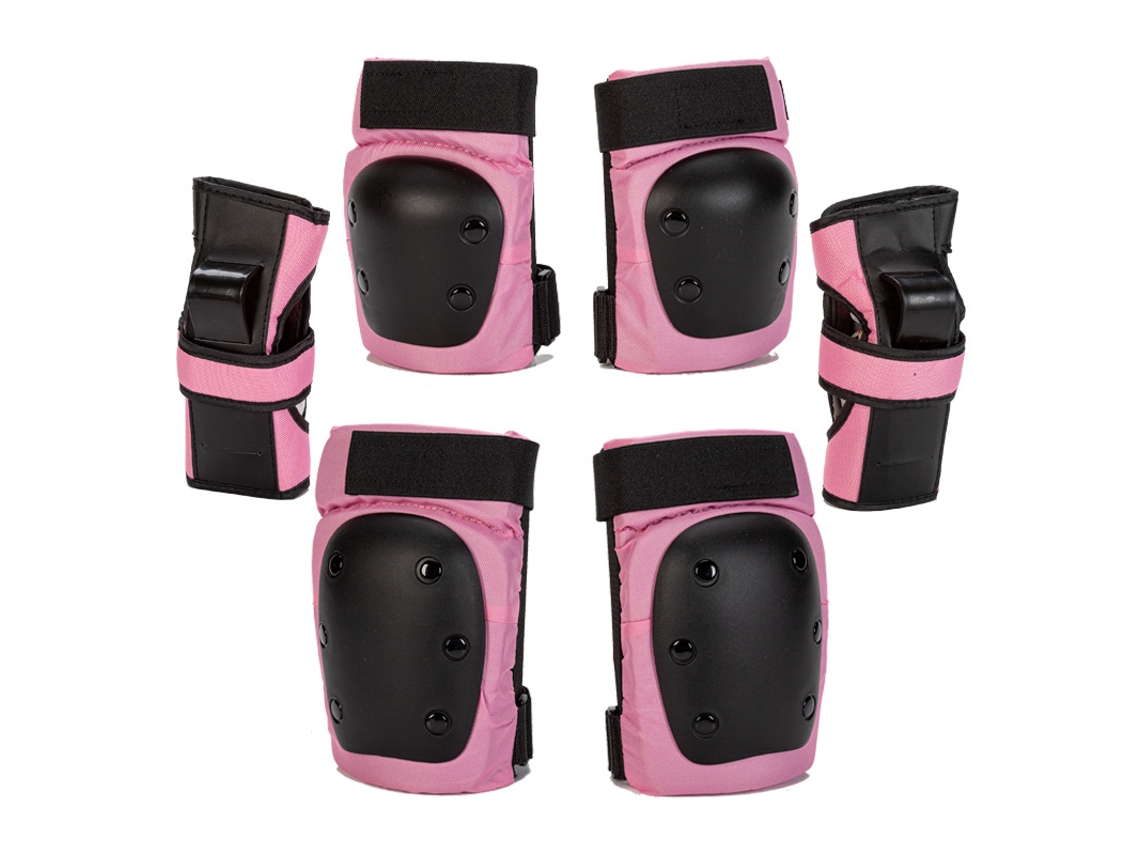 YUYSAN Equipo de protección para esquí y Snowboard Engrosado de Seis Piezas para Adultos y niños, tamaño S para 10-35 kg, Rosa