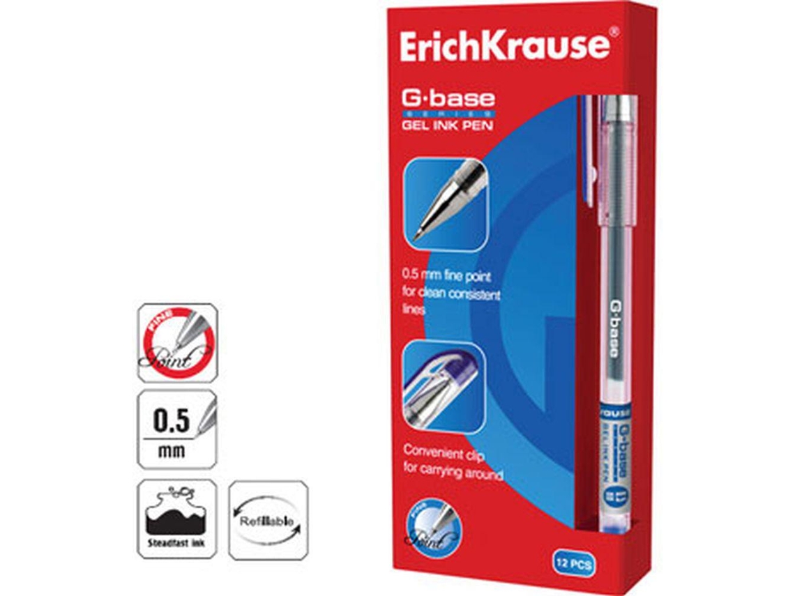 Esferografica Gel EK GBase (Pack12) AzulVenda Multiplos: 1 Unid.