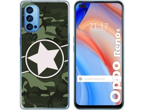 Carcasa Oppo Reno 4 5G TUMUNDOSMARTPHONE Camuflaje 01 Multicolor