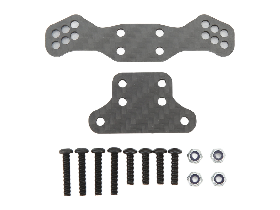Mali torre de Choque Dianteira de Fibra de Carbono para Carros Rc Losi 1/10 Baja Rey Hammer Rey Acessórios Preto