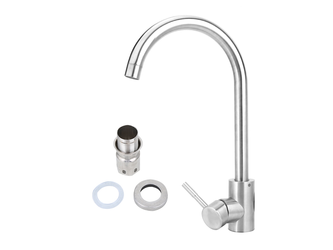 Grifos De Agua Fría Y Caliente Modernos De Acero Inoxidable De Arce, Adecuados Para Cocinas Y Baños Domésticos.