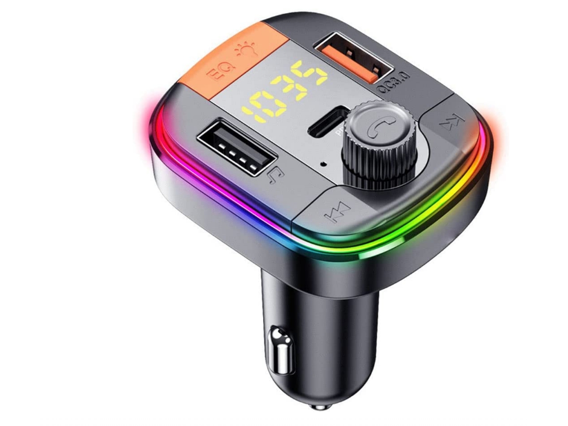Transmisor Fm Bluetooth Yizhood T832d Pd/usb Voltaje Negro