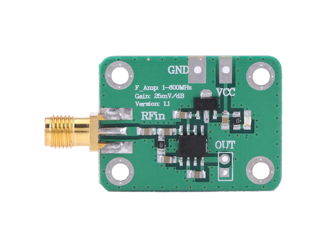 Detector De Potencia De Rf Logarítmico De 1 A 600 Mhz, Medidor De Señal De Radiofrecuencia De -74 Dbm A 18 Dbm