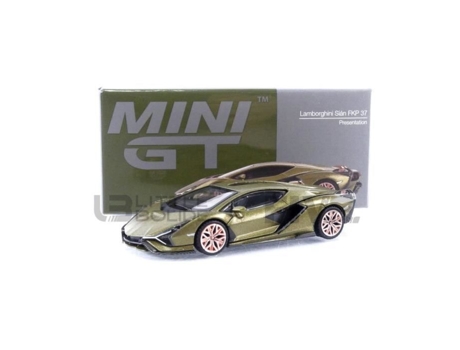Coche Miniatura De Colección Mini Gt 1/64 Lamborghini Sian Fkp 37 Verde Presentación Mgt00529-L