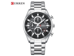 Reloj de pulsera multifuncional para hombre, ideal para negocios, con correa de acero inoxidable, resistente al agua, calendario y diseño elegante. MDUG