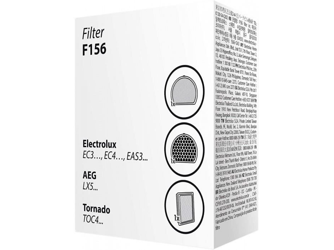 Kit de filtrado F156 para aspiradoras sin bolsa Electrolux Tornado. 9009229320 AEG