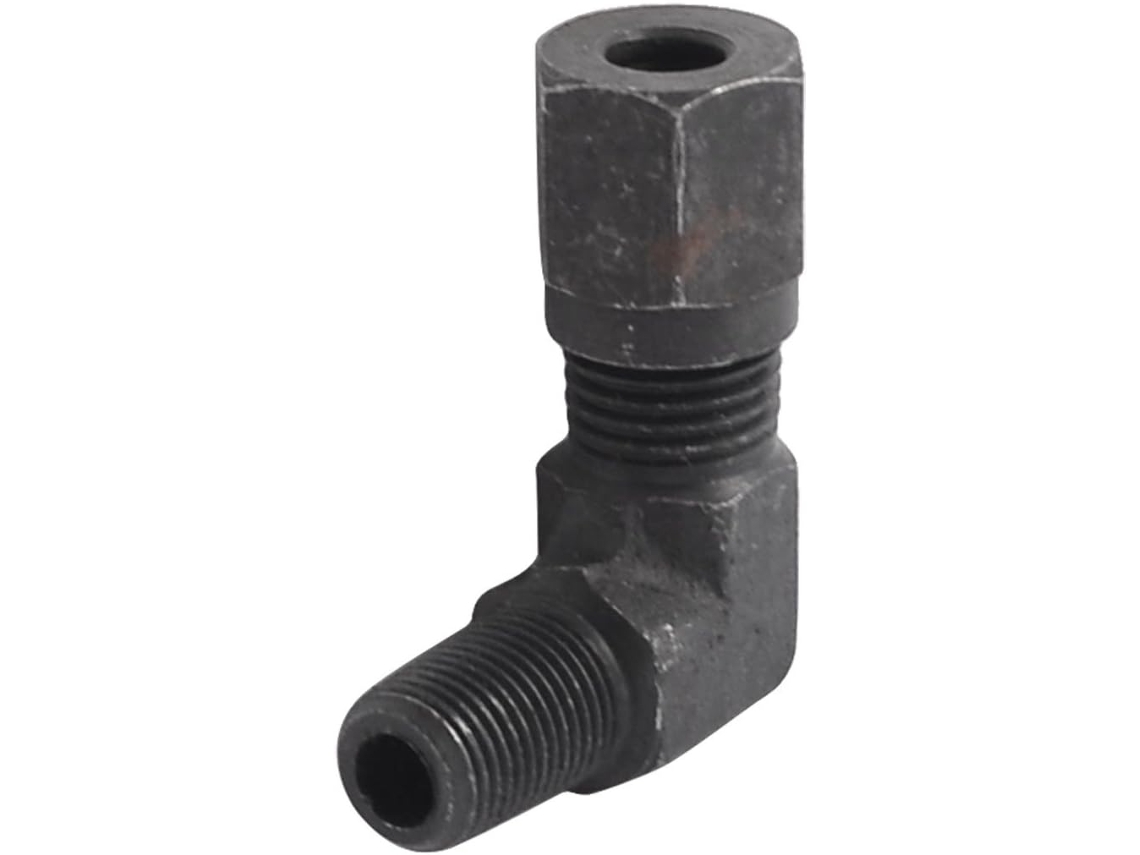 Adaptador rápido de metal negro con rosca macho de 1/8'' y ángulo de 90 grados CHABERLU