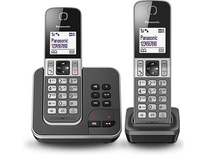 Teléfono fijo Sin Cable PANASONIC KX-TGD322 negro, gris