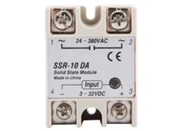 Relé De Estado Sólido Ssr-10da 3-32 V Cc 24-380 V Ca 10 A Para Automatización Doméstica E Industrial.