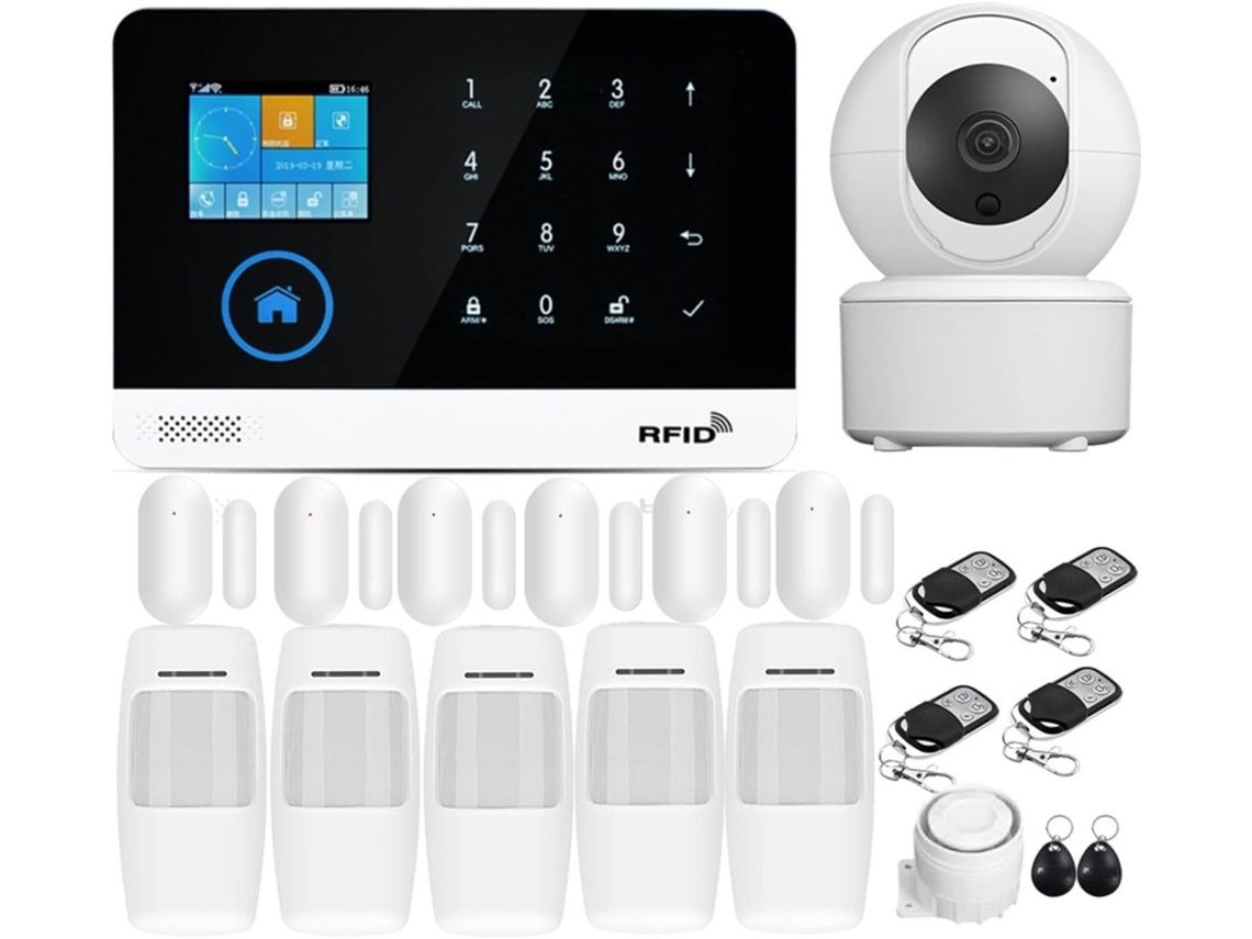 Sistemas De Seguridad Doméstica Sistema De Alarma Sans Fil, Wi-fi, Aplicación Tuya