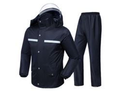 Traje De Moto Impermeable Con Pantalones Protectores Reflectantes Para La Lluvia Y El Motociclismo.