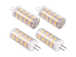 Bombilla Led G4 De 12 V Y 4 W, Equivalente A Una Bombilla Halógena De 30 W, 400 Lúmenes, Luz Blanca Cálida De 3000 K, Paquete De 4 Unidades.