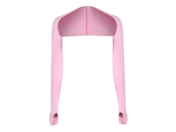 Omni-bufanda Manga De Protección Solar Refrigerante Para Mujer, Ciclismo Golf, Talla Única Rosa Con Agujero Para Dedos
