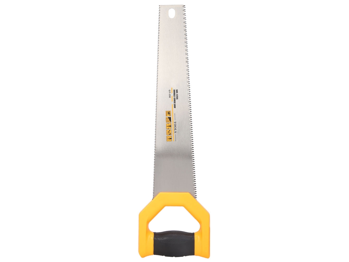 Serra manual de aço manganês 350mm ergonômica para madeira e carpintaria versátil durável S/MARCA