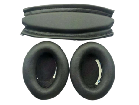 Almofadas de ouvido e substituição de faixa de cabeça para Bose QC15 QC2 Negro