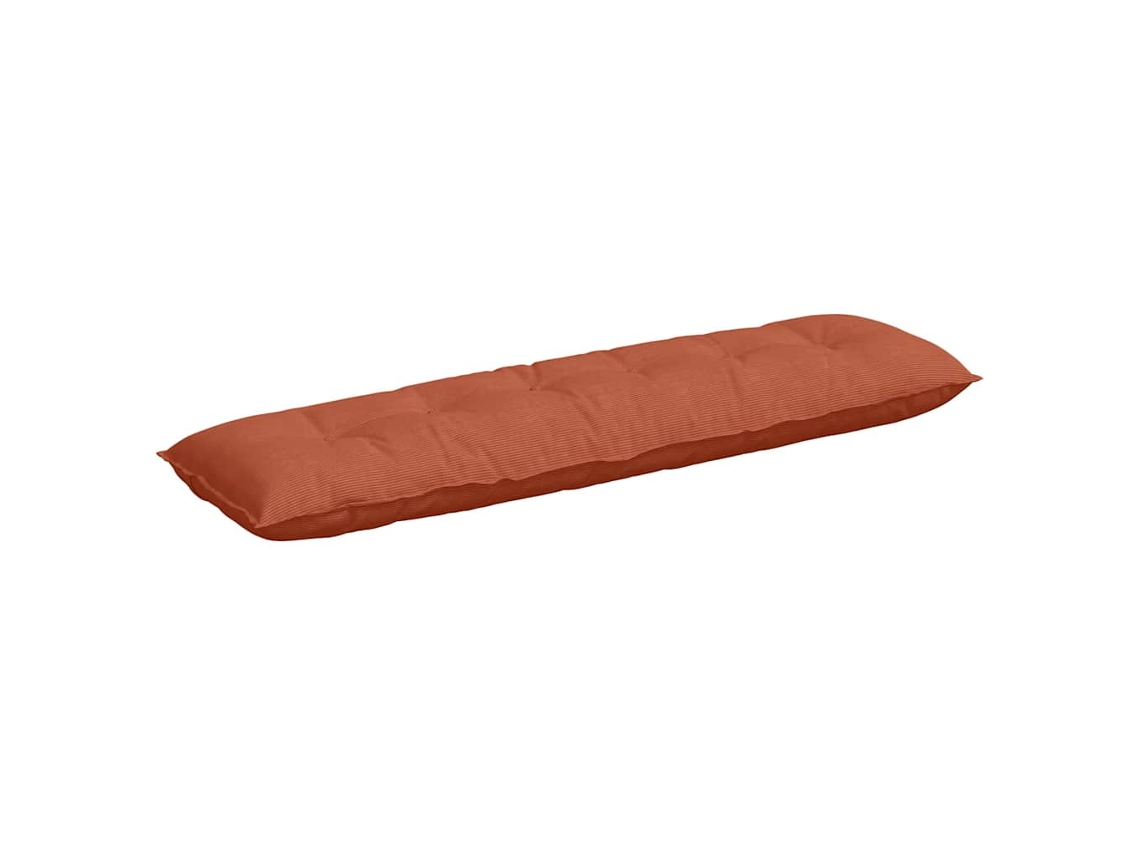 Cojín De Espalda Rojo Naranja 180 X 50 Cm Tela De Pana