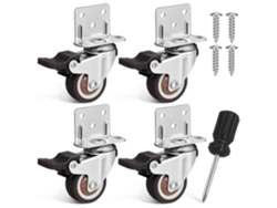 Ruedas 4 Giratorias Resistentes Freno Muebles, Piezas