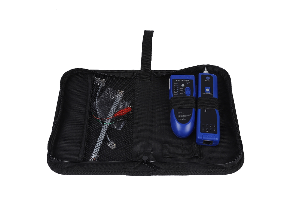 Probador De Cables De Red Lan Portátil Y Rápido, Buscador De Líneas, Herramienta De Rastreo De Cables Azul