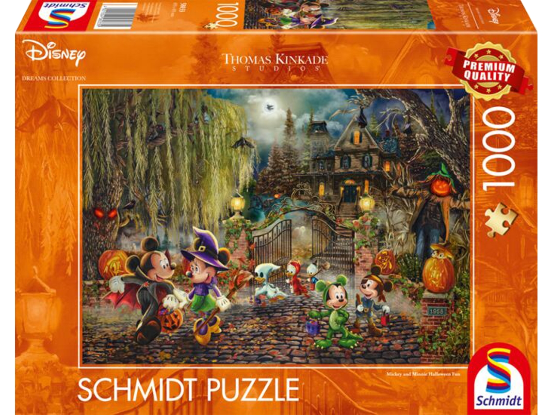 Disney, Mickey y Minnie, Diversión de Halloween, 1000 piezas Schmidt