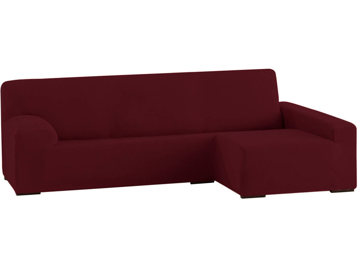 Funda Chaise Longue TODOPARAMICASA Ulises Granate (Brazo Derecho Largo -  250 - 310 cm)
