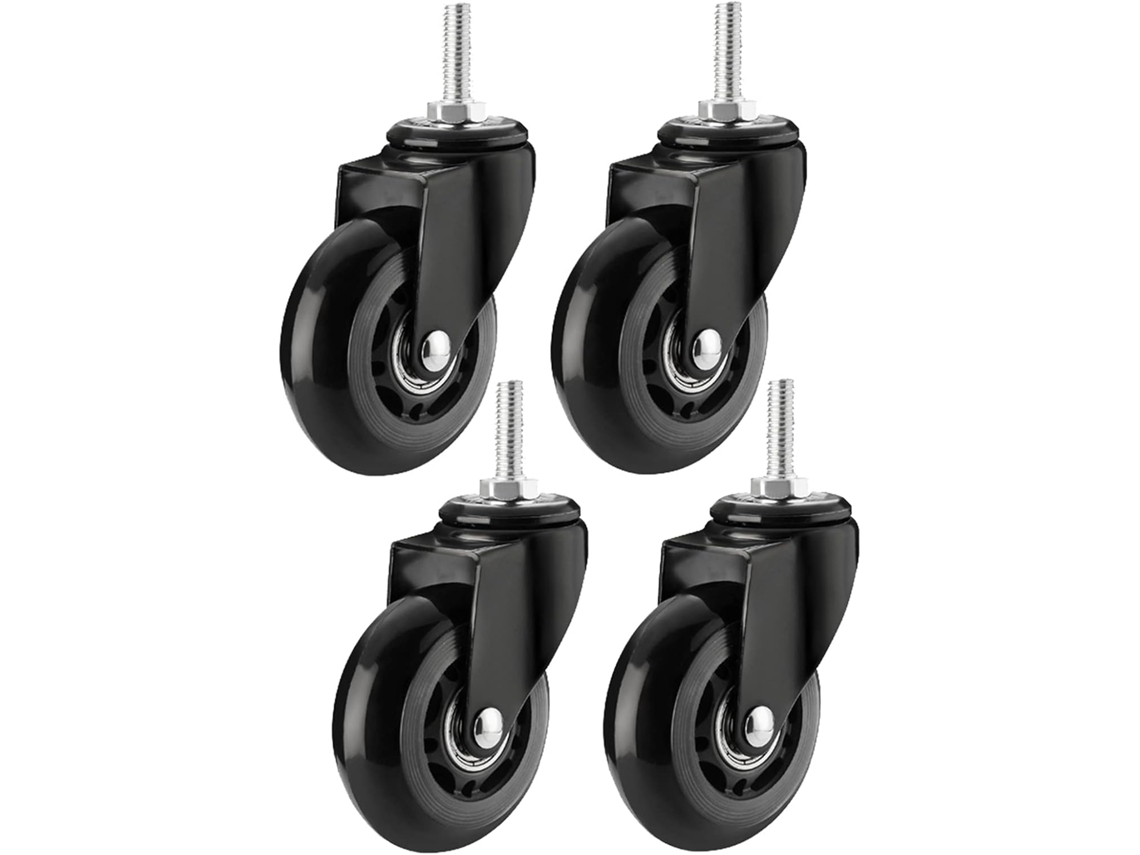 Ruedas Goma 64 Mm 2,5 Pulgadas 25 Mm Giratorias Freno