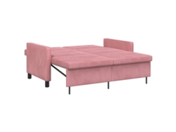 Sofá Cama Rosa Tela